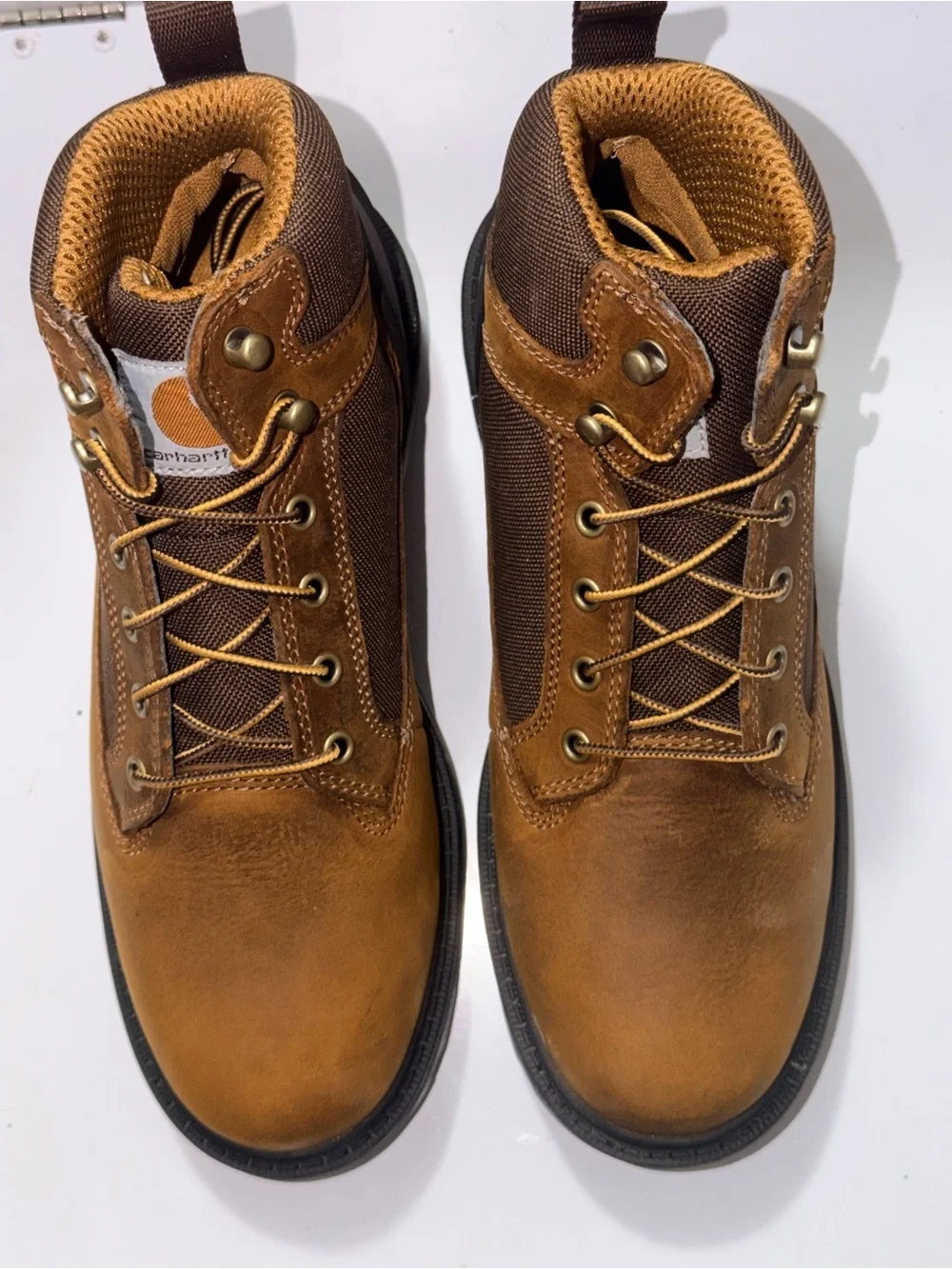 Carhartt Men's Tan/Brown Lace-Up Work Boots